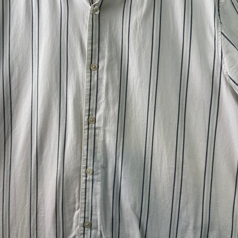 Club Monaco Men's Slim Fit Striped Button Down Shirt - Size Medium - Picture 7 of 7